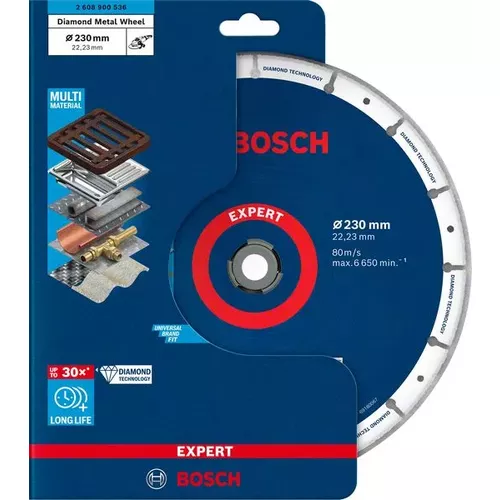 Velký řezný kotouč EXPERT Diamond Metal Wheel 230 × 22,23 mm BOSCH 2608900536