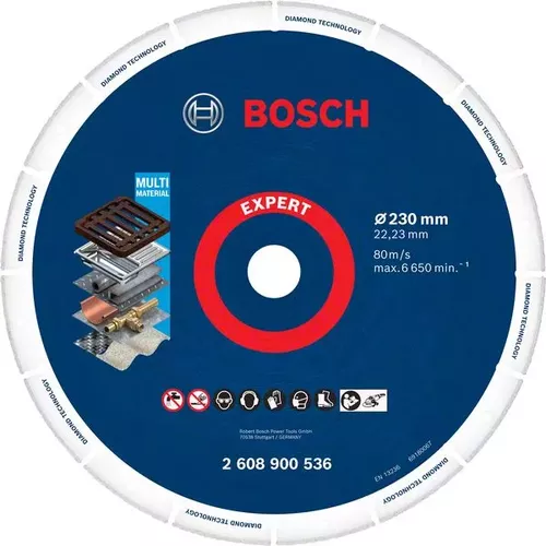 Velký řezný kotouč EXPERT Diamond Metal Wheel 230 × 22,23 mm BOSCH 2608900536