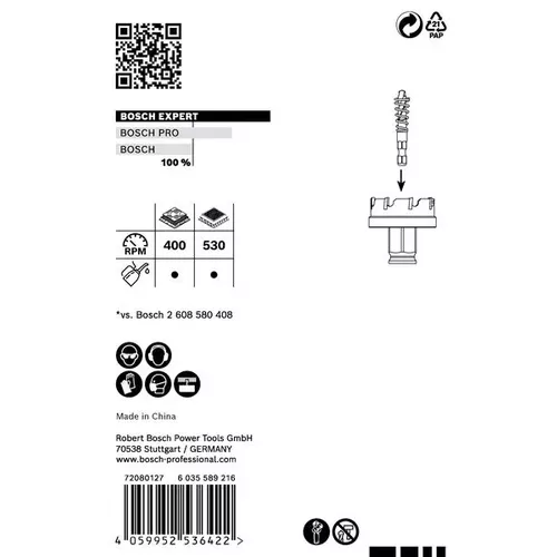 Děrovka EXPERT Sheet Metal 30 × 5 mm BOSCH 2608900496