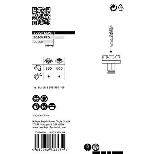 Děrovka EXPERT Sheet Metal 32 × 5 mm BOSCH 2608900497