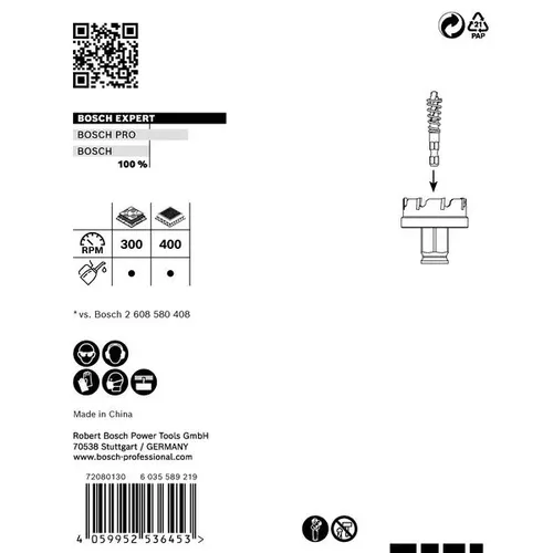 Děrovka EXPERT Sheet Metal 40 × 5 mm BOSCH 2608900499