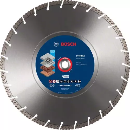 Diamantový dělicí kotouč EXPERT MultiMaterial 400 × 20/25,40 × 3,3 × 12 mm BOSCH 2608900667