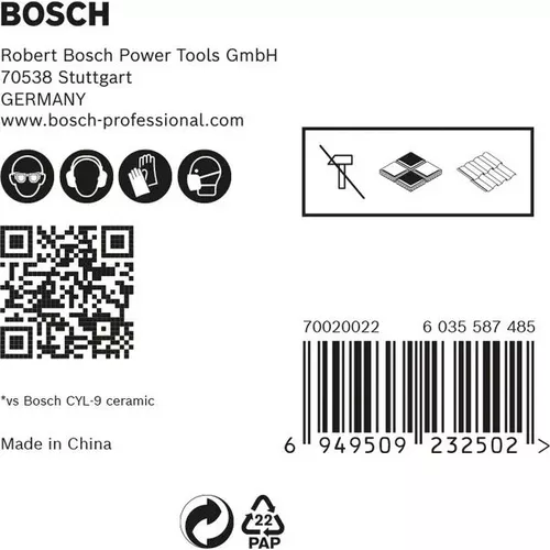 Vrtáky do střešních tašek EXPERT HEX-9 HardCeramic 5 mm, 5 ks BOSCH 2608900598