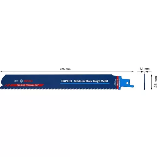 Pilový list do pily ocasky EXPERT Medium-Thick Tough Metal S 1155 HHM, 1 ks BOSCH 2608900374