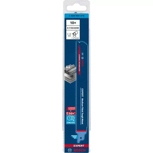 List do pily ocasky S 1155 HHM EXPERT Medium-Thick Tough Metal, 10 ks BOSCH 2608900376