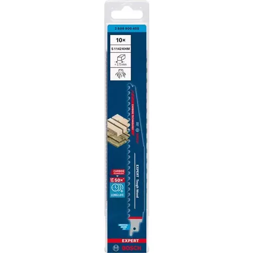 List do pily ocasky S 1142 KHM EXPERT Tough Wood, 10 ks BOSCH 2608900405