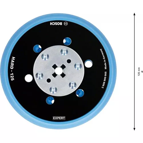 Podložné brusné talíře EXPERT univerzální multiděrované 125 mm,, tvrdé BOSCH 2608900005