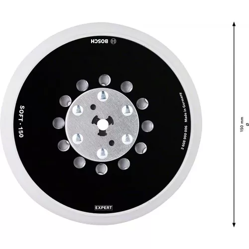 Podložné brusné talíře EXPERT univerzální multiděrované 150 mm, měkké BOSCH 2608900006