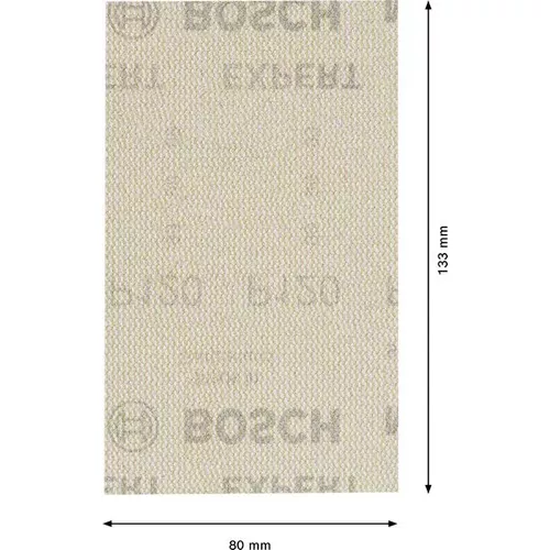 Brusné mřížky EXPERT M480 pro vibrační brusky 80 × 133 mm, P120, 10 ks BOSCH 2608900736