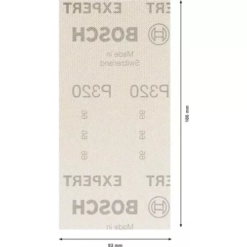 Brusná mřížka EXPERT M480 pro vibrační brusky 93 × 186 mm, G 320, 50 ks BOSCH 2608900759