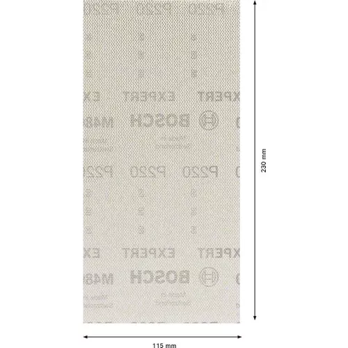 Brusná mřížka EXPERT M480 pro vibrační brusky 115 × 230 mm, G 220, 50 ks BOSCH 2608900773