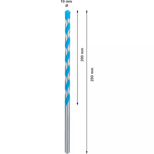 Víceúčelový vrták EXPERT CYL-9 MultiConstruction, 10 × 200 × 250 mm BOSCH 2608901485