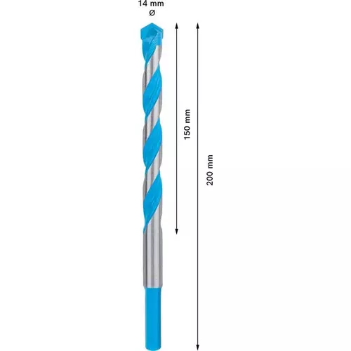 Víceúčelový vrták EXPERT CYL-9 MultiConstruction, 14 × 150 × 200 mm BOSCH 2608901487