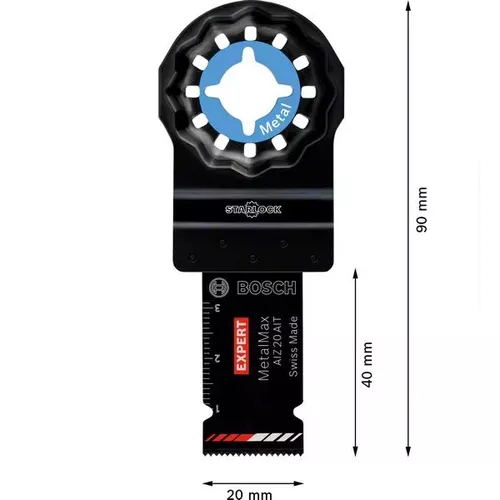 Pilový list pro víceúčelové nástroje EXPERT MetalMax AIZ 20 AIT 40 × 20 mm BOSCH 2608900012