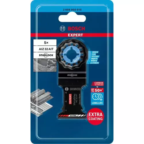 Pilový list pro víceúčelové nástroje EXPERT MetalMax AIZ 32 AIT 40 × 32 mm, 5 ks BOSCH 2608900015