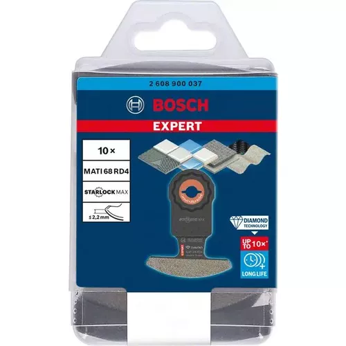 Segmentové diamantové pilové listy pro EXPERT MATI 68 RD4, 68 × 30 mm, 10 ks BOSCH 2608900037