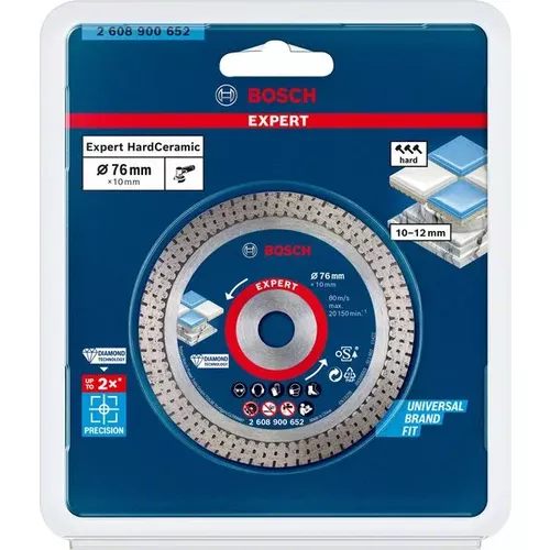 Diamantový řezný kotouč EXPERT HardCeramic 76 mm, 76 × 1,5 × 10 mm BOSCH 2608900652