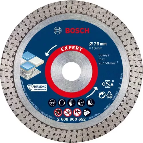 Diamantový řezný kotouč EXPERT HardCeramic 76 mm, 76 × 1,5 × 10 mm BOSCH 2608900652