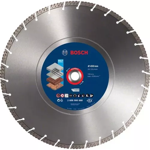 Diamantový dělicí kotouč EXPERT MultiMaterial 450 × 25,40 × 3,3 × 12 mm BOSCH 2608900668