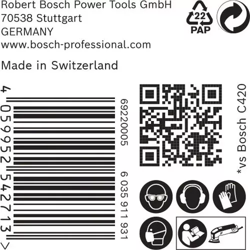 Brusný papír pro delta brusky EXPERT C470 93 mm, G 320, 50 ks BOSCH 2608900933