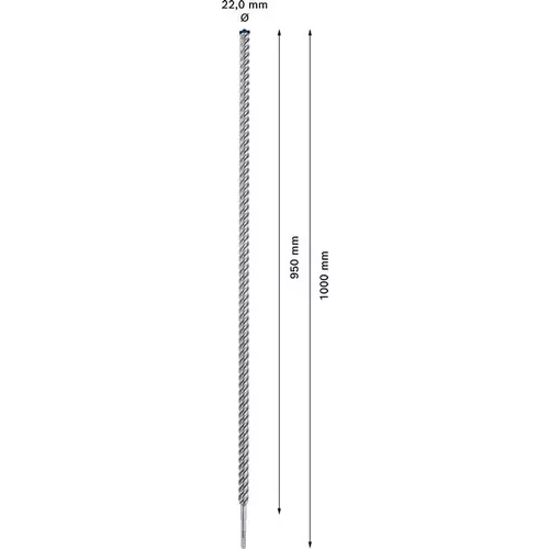 Vrták do kladiv EXPERT SDS plus-7X, 22 × 950 × 1000 mm BOSCH 2608900149