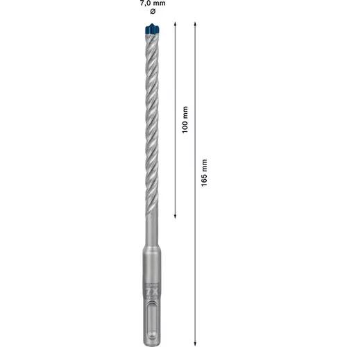 Vrtáky do kladiv EXPERT SDS plus-7X, 7 × 100 × 165 mm, 10 ks BOSCH 2608900166