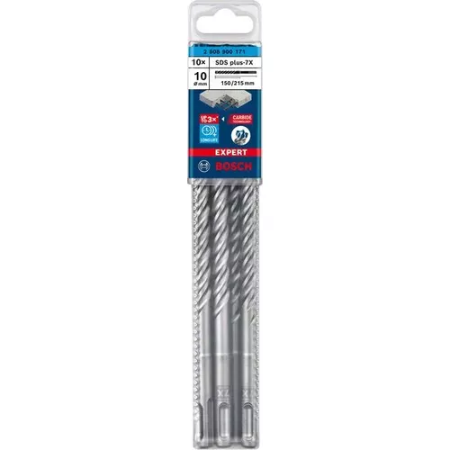 Vrták do kladiv EXPERT SDS plus-7X, 10 × 150 × 215 mm, 10 ks BOSCH 2608900171