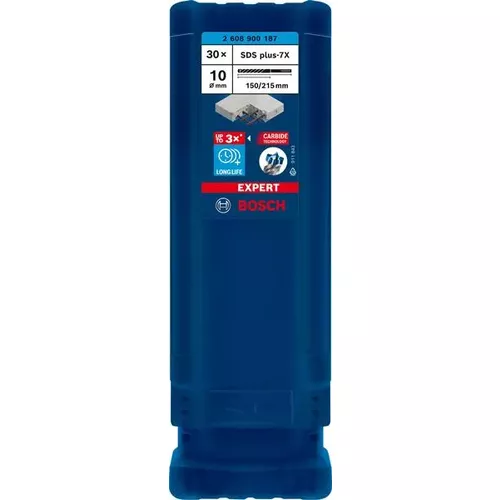 Vrták do kladiv EXPERT SDS plus-7X, 10 × 150 × 215 mm, 30 ks BOSCH 2608900187