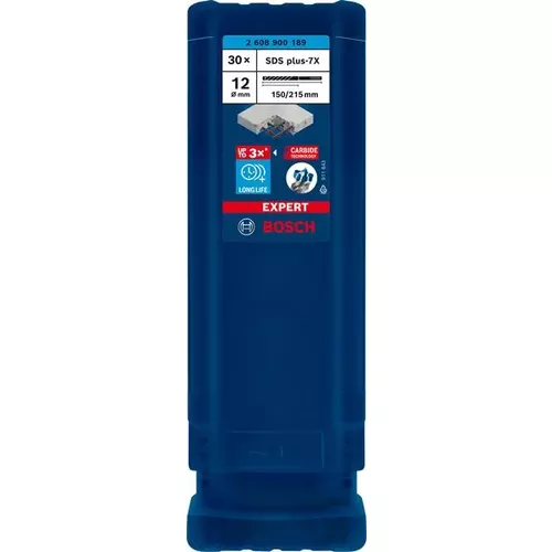 Vrták do kladiv EXPERT SDS plus-7X, 12 × 150 × 215 mm, 30 ks BOSCH 2608900189