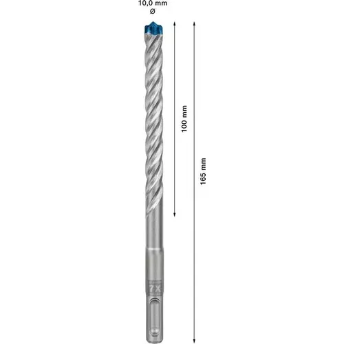 Vrták do kladiv EXPERT SDS plus-7X, 10 × 100 × 165 mm, 50 ks BOSCH 2608900193