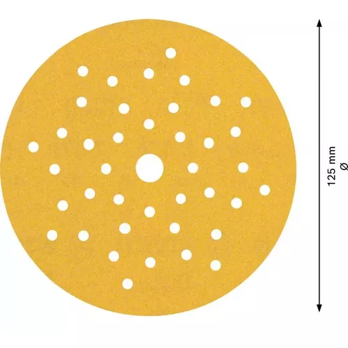 Sada brusných papírů EXPERT C470 s více otvory pro vibrační brusky 125 mm, G 60/120/240, 6 ks BOSCH 2608901101