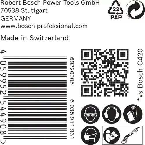 Brusný papír EXPERT C470 s 19 otvory pro brusky na sádrokarton 225 mm, G 180, 25 ks BOSCH 2608901152