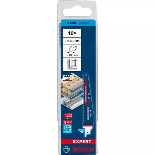 Pilové listy do pily ocasky EXPERT Window Demolition S 956 DHM, 10 ks BOSCH 2608900386