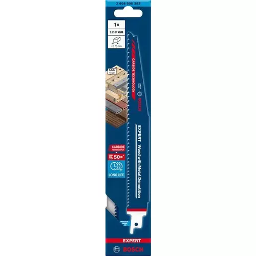 List do pily ocasky S 1167 XHM EXPERT Wood with Metal Demolition, 1 ks BOSCH 2608900398