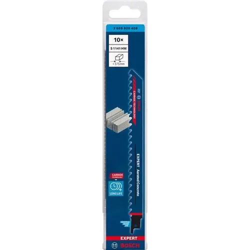 List do pily ocasky S 1141 HM EXPERT Aerated Concrete, 10 ks BOSCH 2608900409