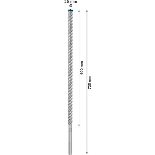 Vrták do kladiv EXPERT SDS max-8X, 25 × 600 × 720 mm BOSCH 2608900242