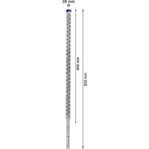 Vrták do kladiv EXPERT SDS max-8X, 28 × 800 × 920 mm BOSCH 2608900250