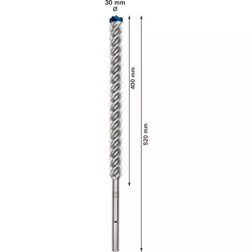 Vrták do kladiv EXPERT SDS max-8X, 30 × 400 × 520 mm BOSCH 2608900253