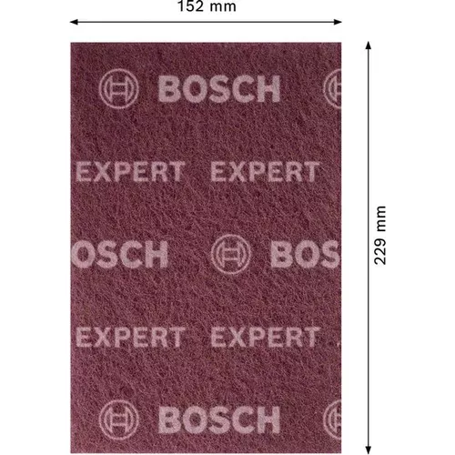 Podložka z rouna pro ruční broušení EXPERT N880, 152 × 229 mm, velmi jemná A BOSCH 2608901215