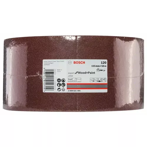 J450 Expert for Wood and Paint, 115 mm × 50 m, G120  BOSCH 2608621485