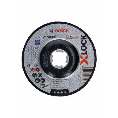 Řezání s přesazeným středem Expert for Metal systému X-LOCK, 125×2,5×22,23  BOSCH 2608619257