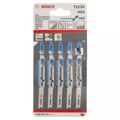 Pilový plátek do kmitací pily T 123 XF  BOSCH 2608638473