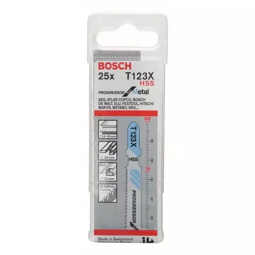 Pilový plátek do kmitací pily T 123 XF  BOSCH 2608638474