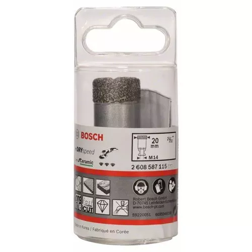 Diamantové vrtáky pro vrtání za sucha Dry Speed Best for Ceramic  BOSCH 2608587115