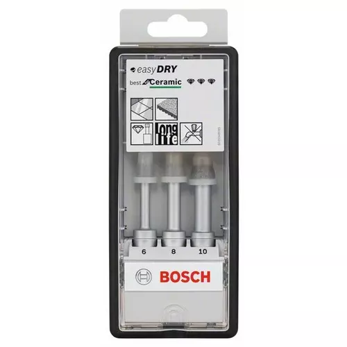 3dílná sada diamantových vrtáků pro vrtání za sucha Robust Line Easy Dry Best for Ceramic  BOSCH 2608587145