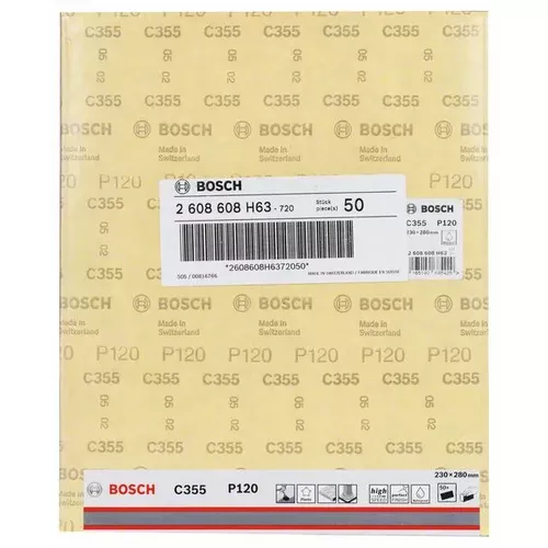 Brusný papír C355 BOSCH 2608608H63