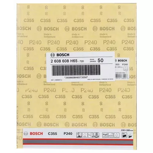 Brusný papír C355 BOSCH 2608608H65