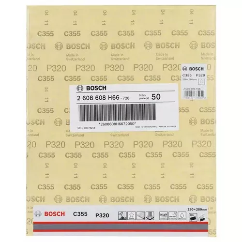 Brusný papír C355 BOSCH 2608608H66