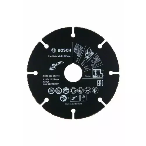 Řezný kotouč Carbide Multi Wheel, 115 mm  BOSCH 2608623012