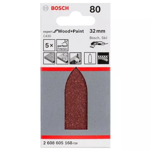 Brusný papír C430, balení 5 ks BOSCH 2608605168